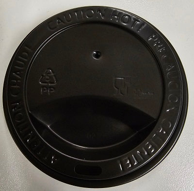 LID PP HOT 10- 24 OZ DOME SIP THRU BLACK