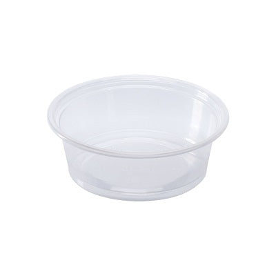 CUP PORTION PLASTIC 1.5 OZ CLR