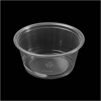 CUP PORTION PLASTIC 3.25 OZ CLR