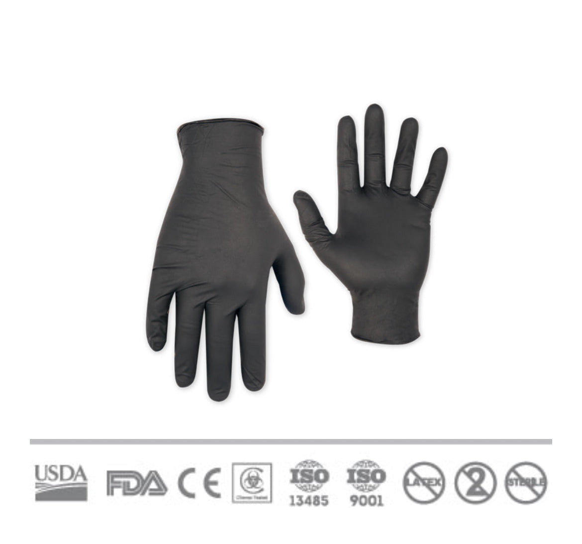 Advance IF63 Exam Powder Free Black Nitrile (1000/Case)