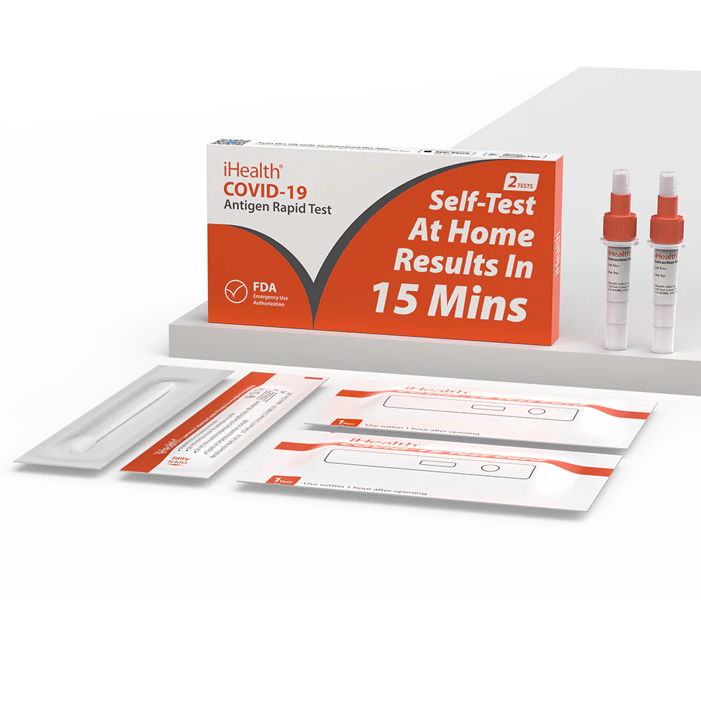 iHealth COVID-19 Antigen Rapid Tests, 90 kits, 180 Tests