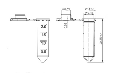 2ML MICRO-CENTRIFUGE TUBE (SNAP-TOP)