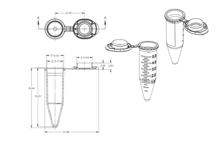 5ML Micro-Centrifuge Tubes (Snap-top)