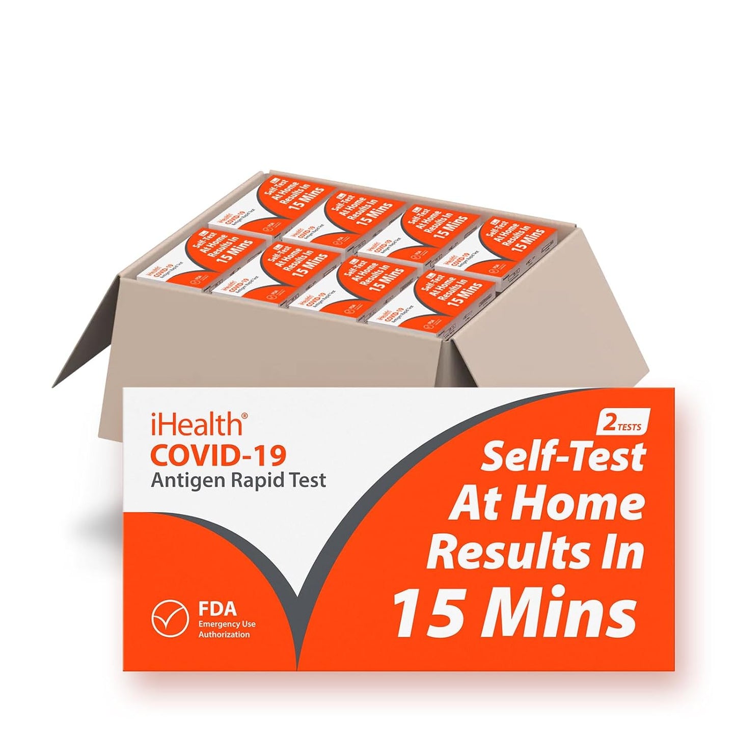iHealth COVID-19 Antigen Rapid Tests, 90 kits, 180 Tests