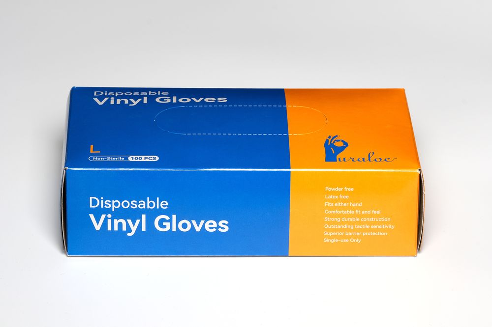 Puraloc Clear Vinyl Gloves Size Large (Pallet Only)